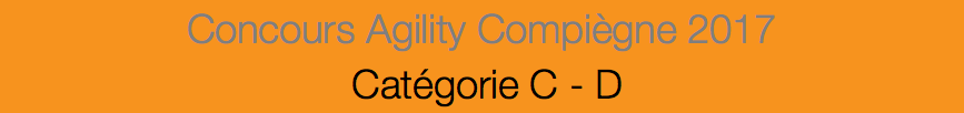 Concours Agility Compiègne 2017 Catégorie C - D