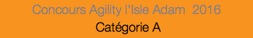 Concours Agility l'Isle Adam 2016 Catégorie A